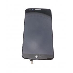 Ecran vitre tactile avec lcd et chassis LG Optimus G2 noir D802