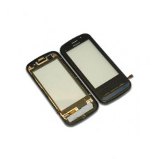 Vitre tactile et chassis pour Nokia C6, Noir